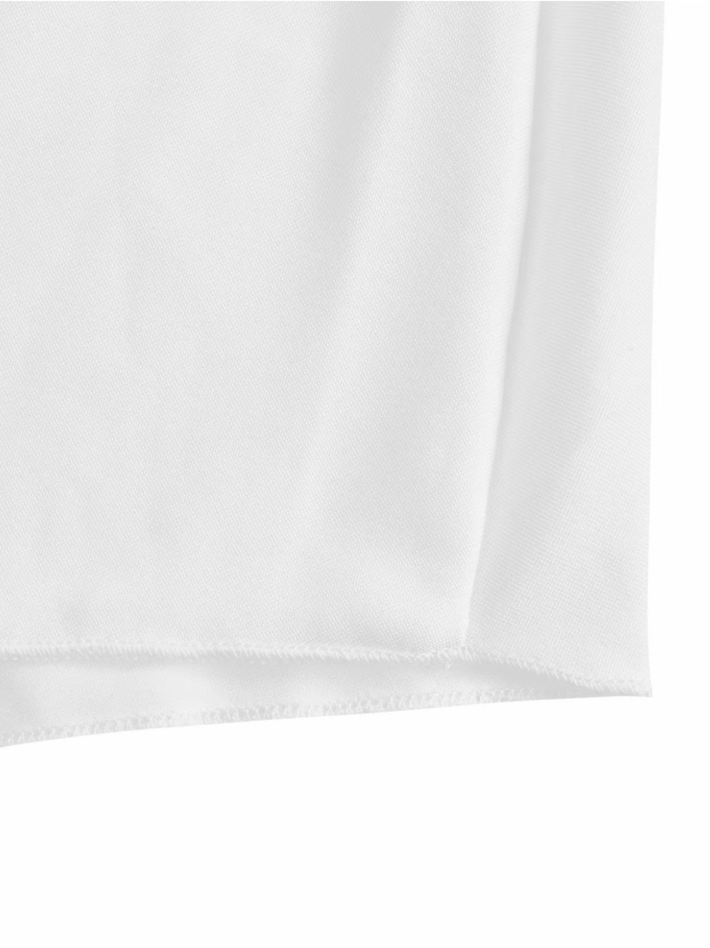 Asymmetric High-Slit White Skirt - Picture 5 of 6